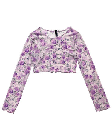 Alana Mesh Top Purple Love