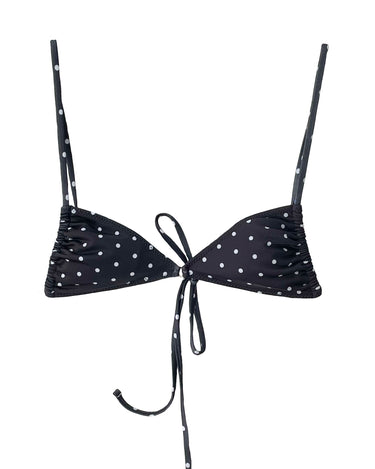 Chloe Top Polka Black