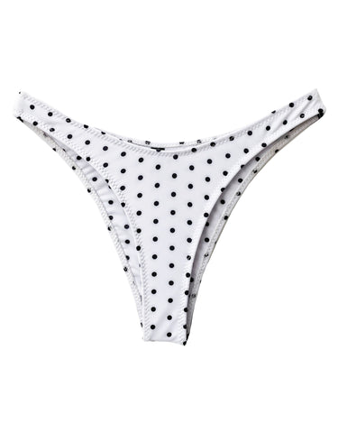 90s Bottom Polka White