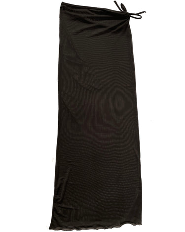 Mesh Maxi Skirt Midnight