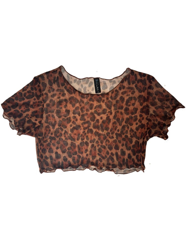 Cassie Mesh Top Safari