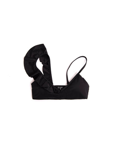 Ruffle Top Black Onyx